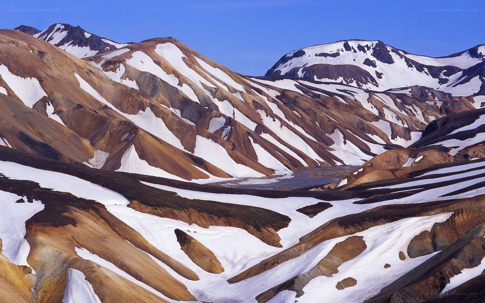 colorful volcanic mountains