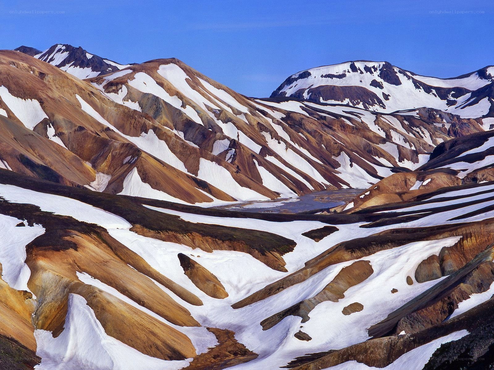 colorful volcanic mountains