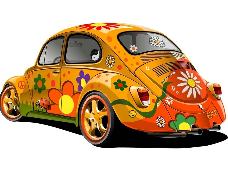 Colorful Volkswagen Beetle