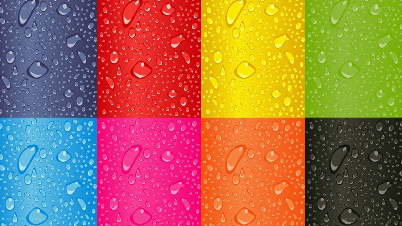 colorful water droplet patterns