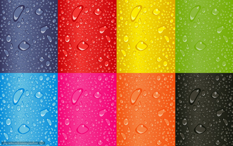 colorful water droplet patterns