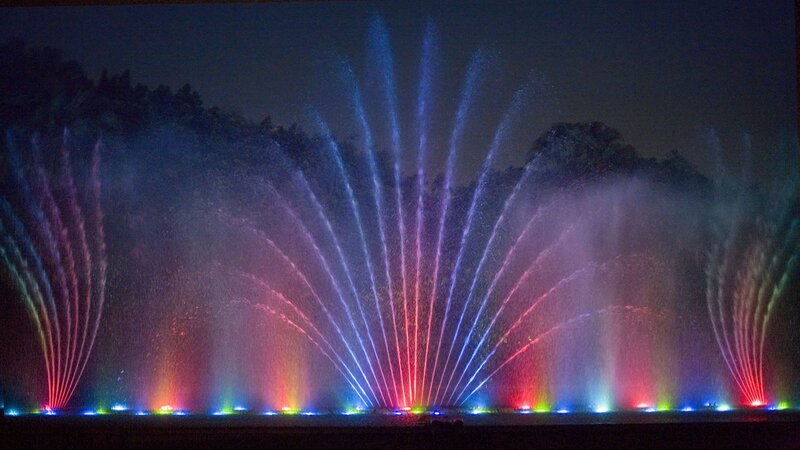 Colorful Water Fountain