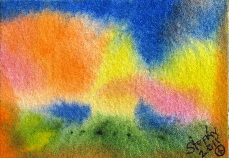 Colorful Watercolor Abstract