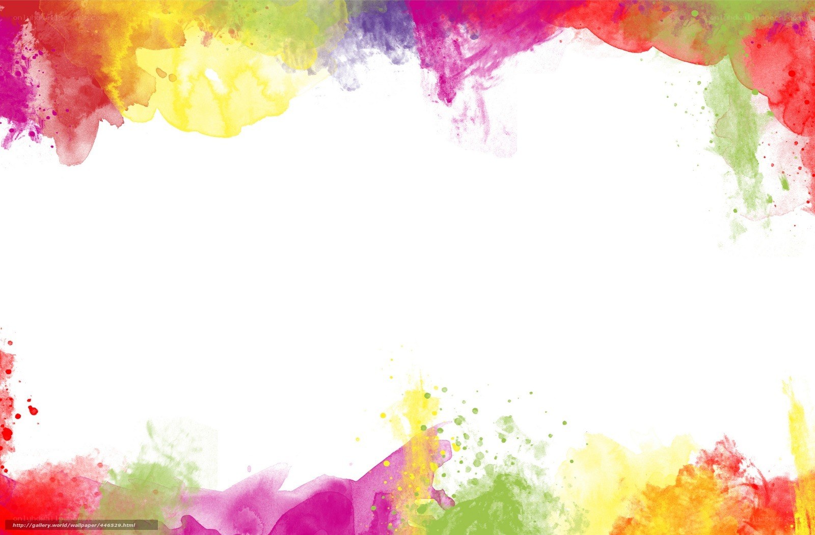 colorful watercolor frame