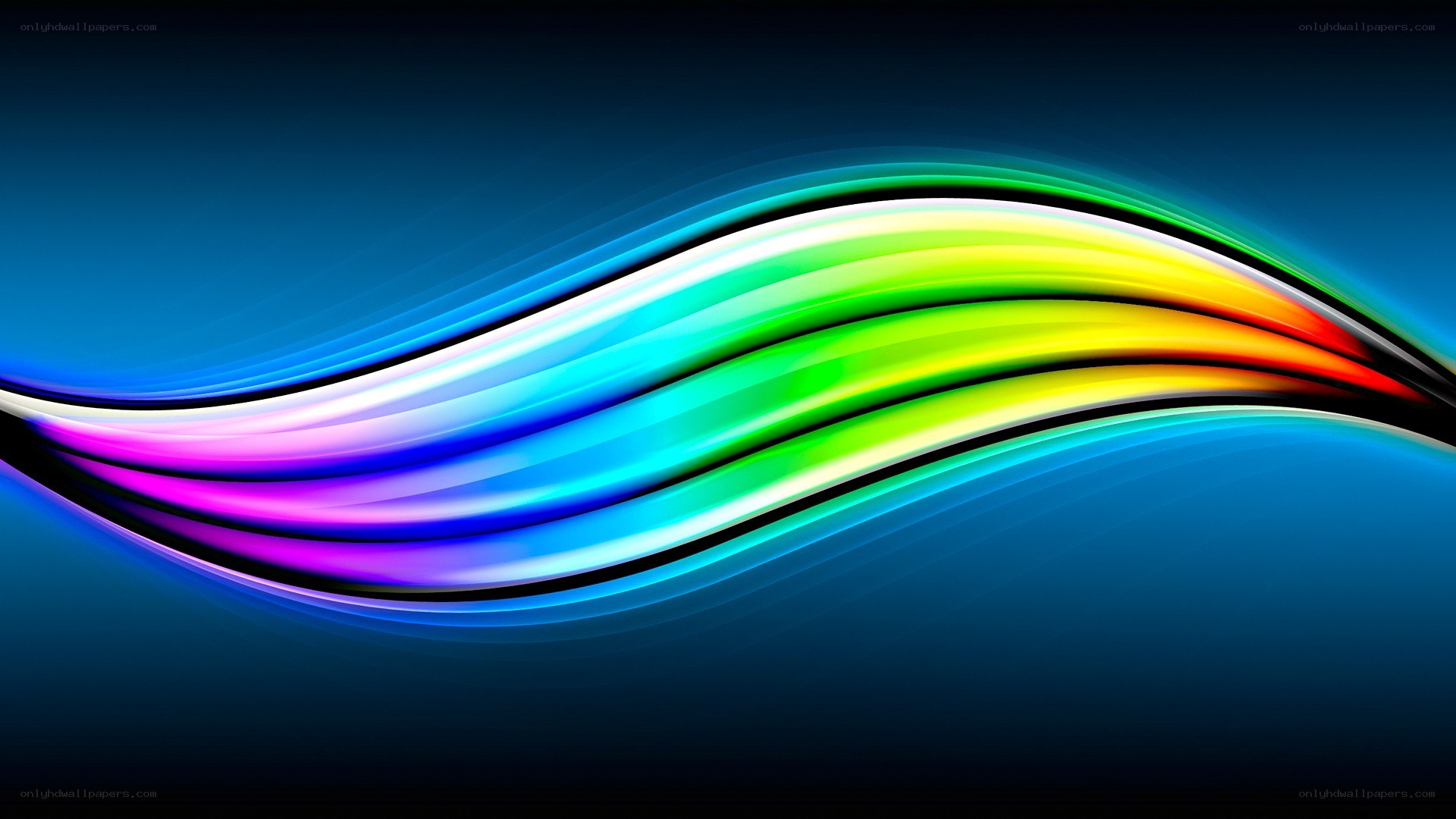 Colorful wave abstract background