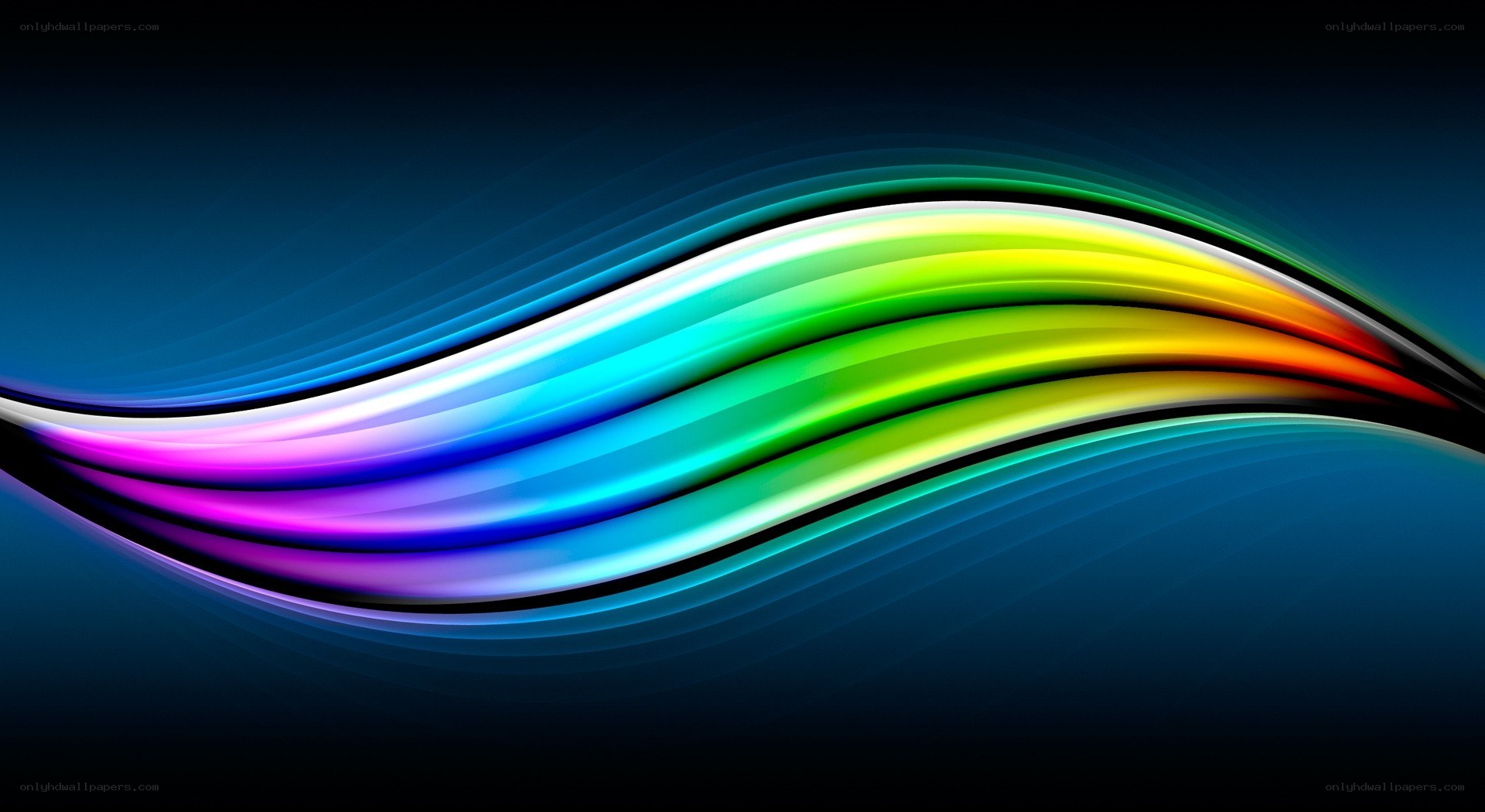 Colorful wave abstract background