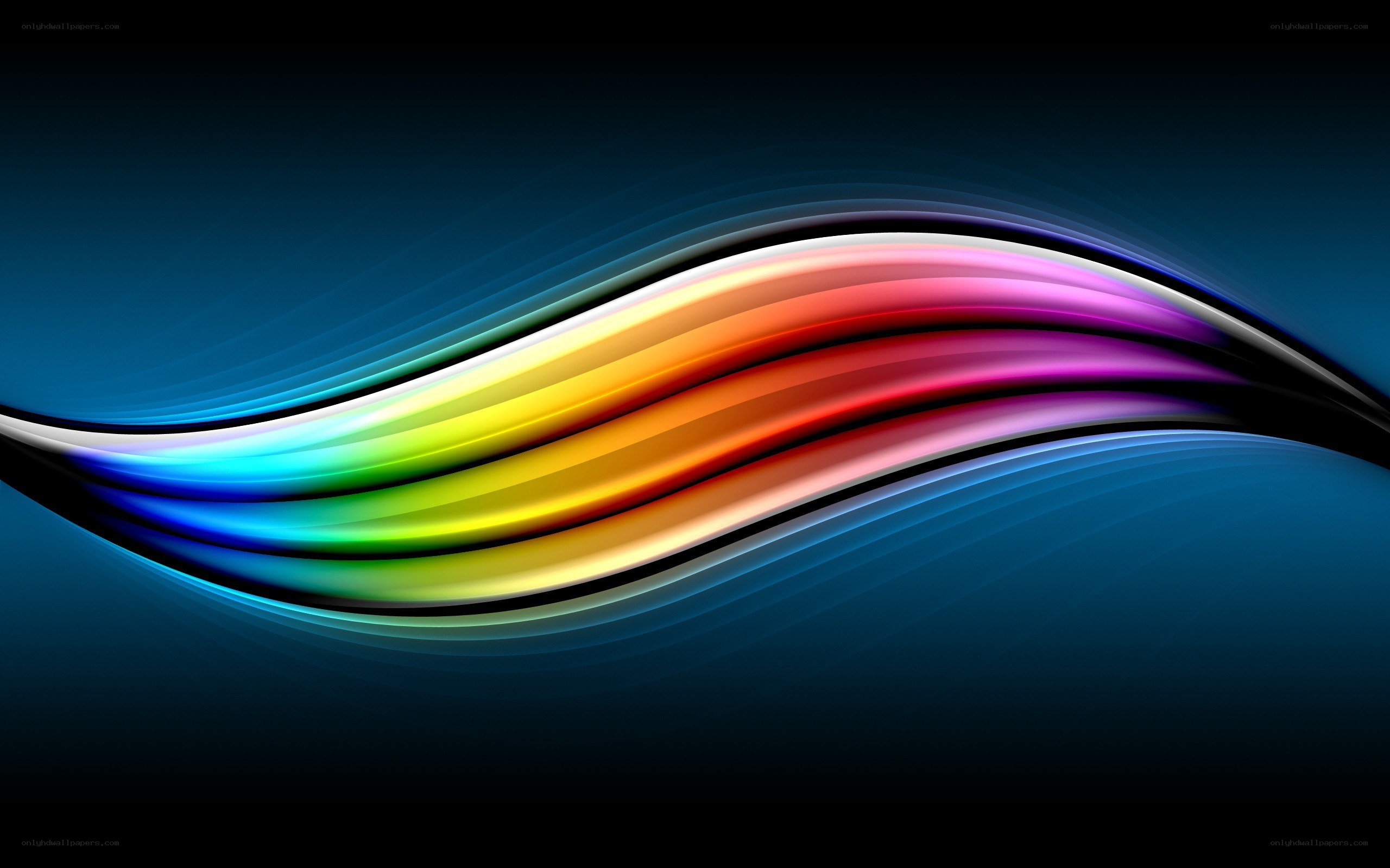 Colorful wave abstract background