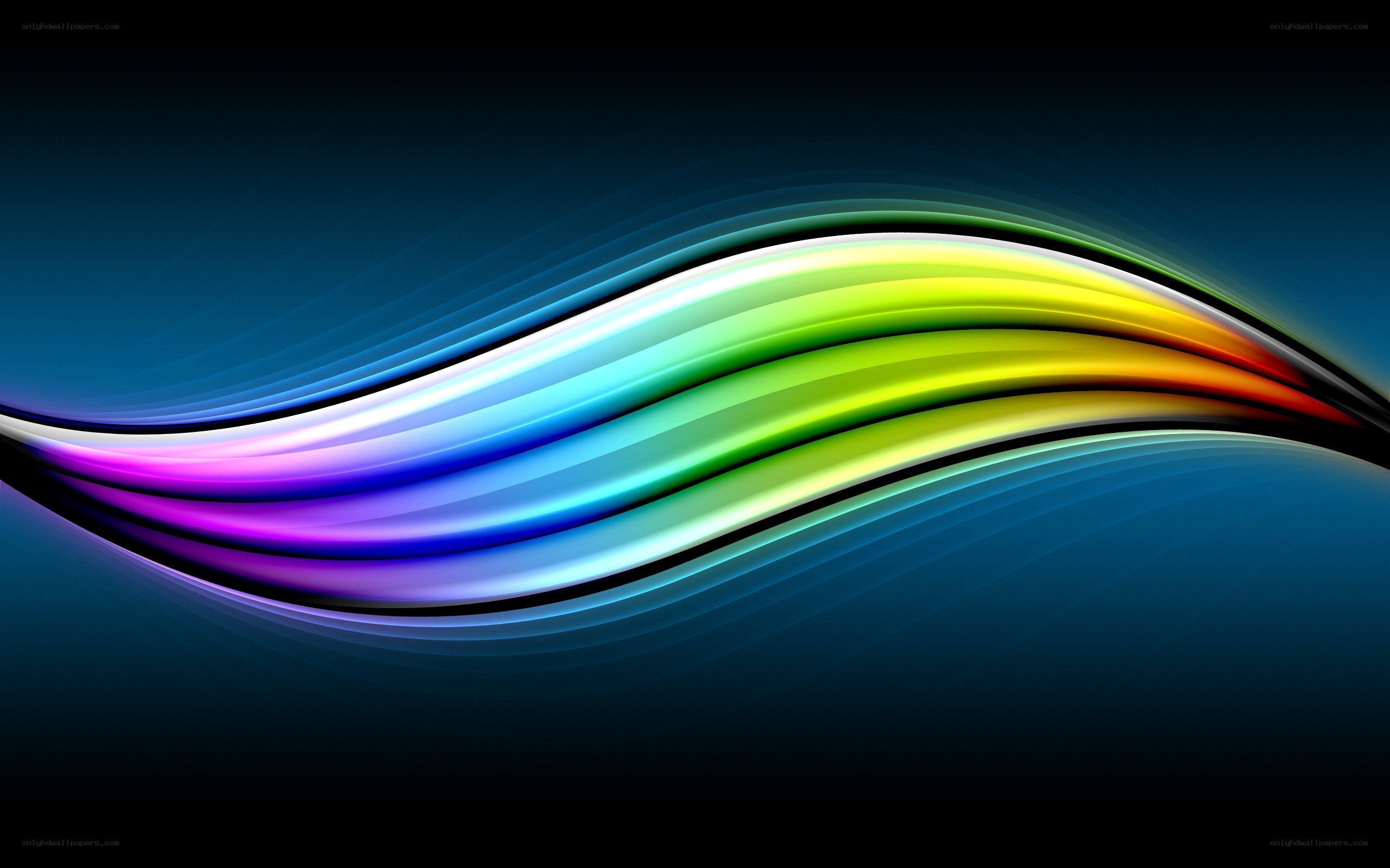 Colorful wave abstract background
