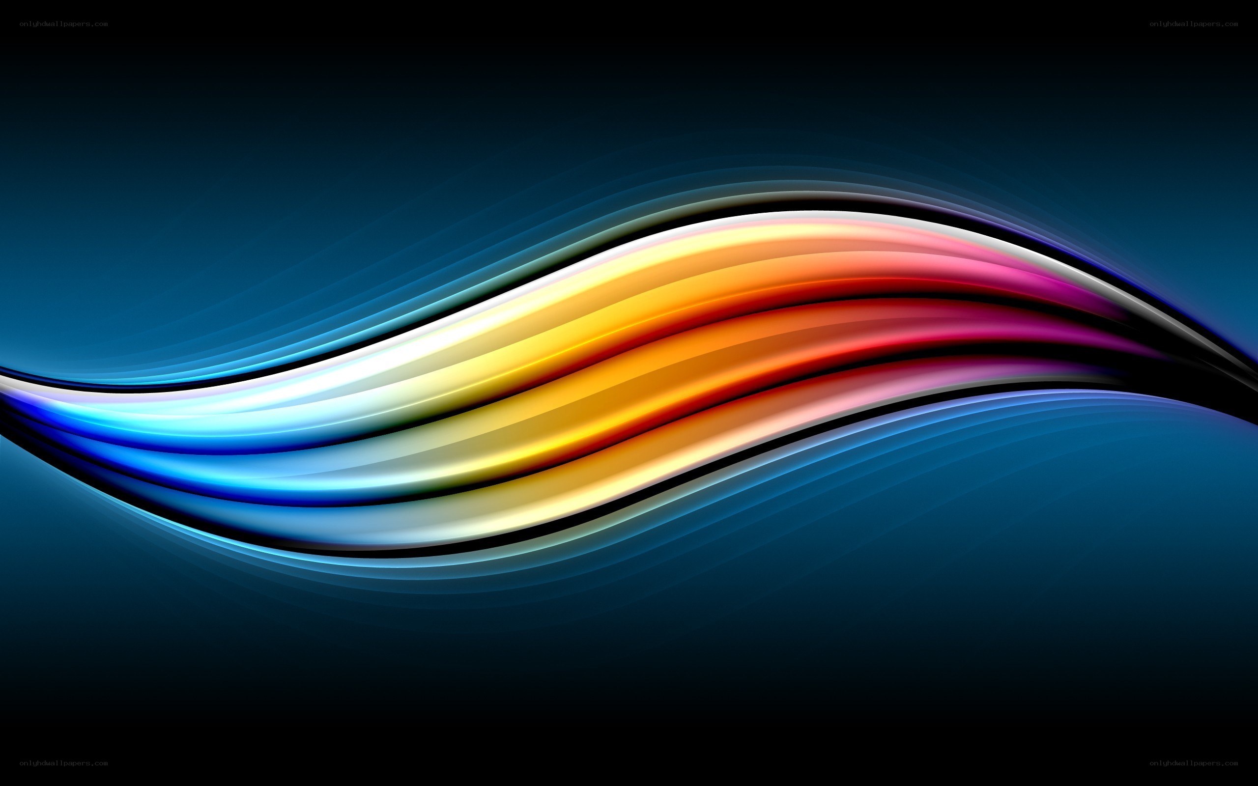 Colorful wave abstract background