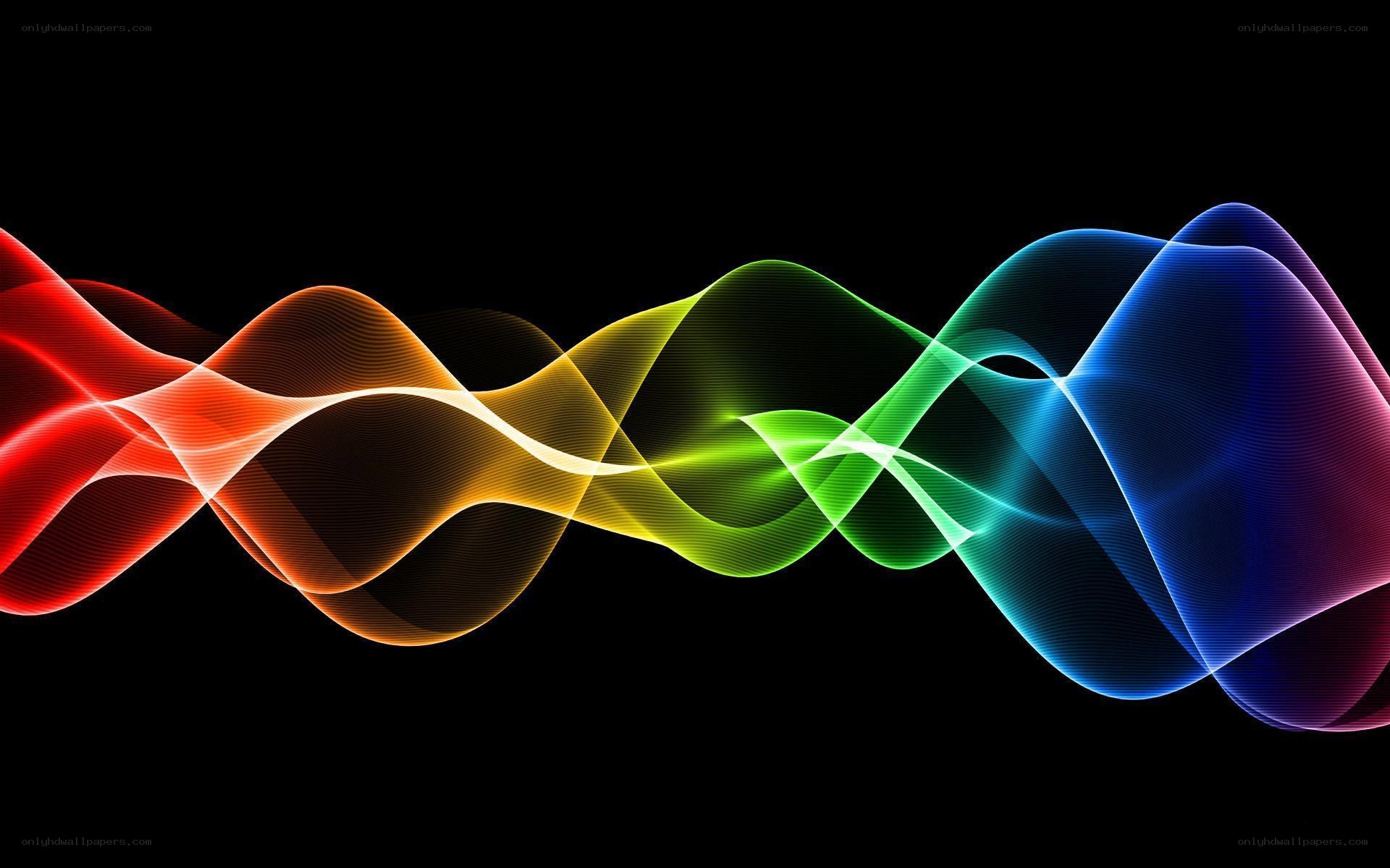 Colorful wave animation