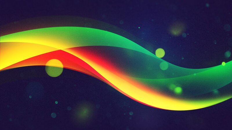 Colorful Wave Design — Green