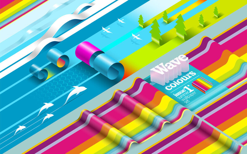 Colorful Wave Illustration