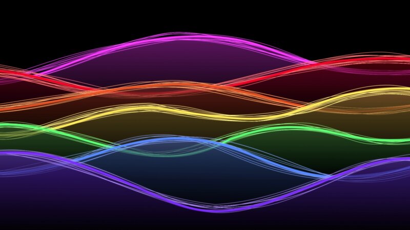 colorful wave lines