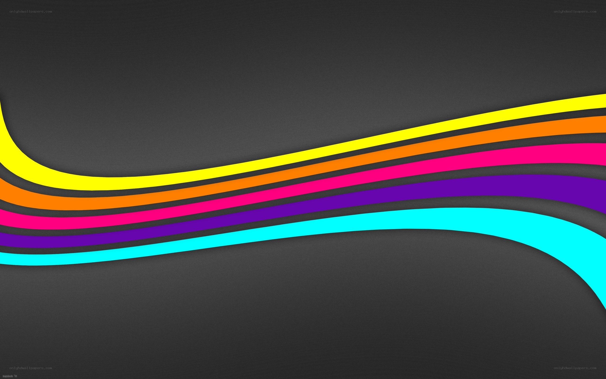colorful wave lines