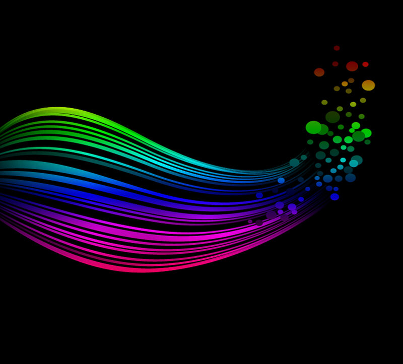 Colorful Wave of Lines