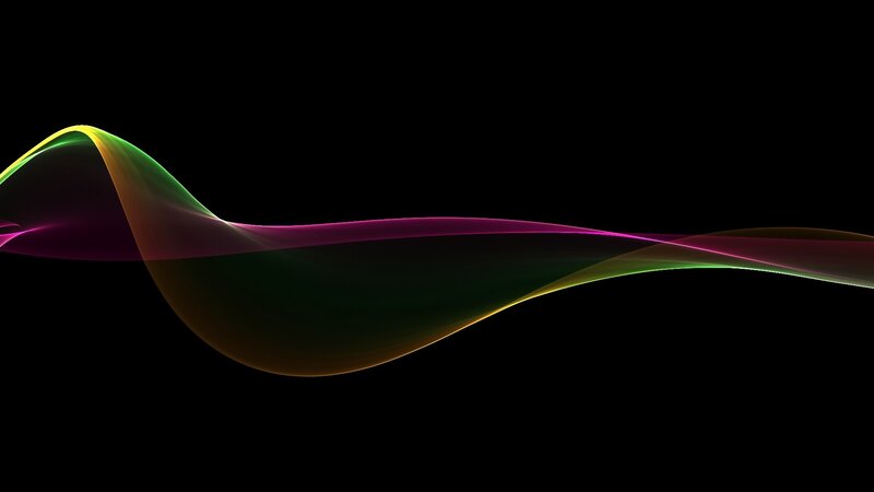 Colorful Wave on Black