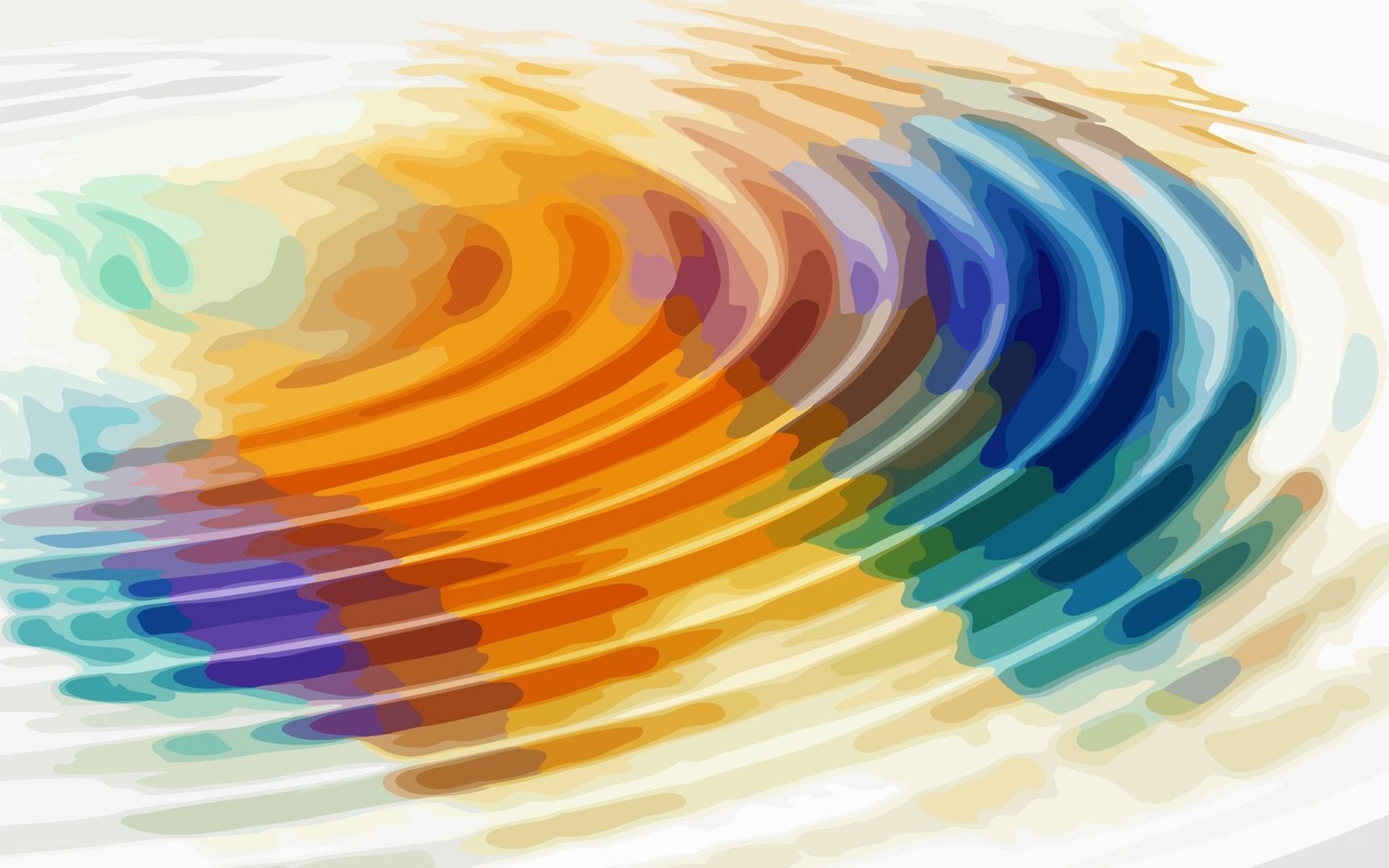 Colorful wave pattern