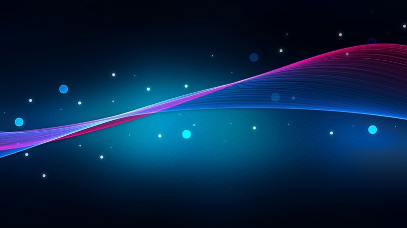 Colorful Wave Pattern — Blue, Calm