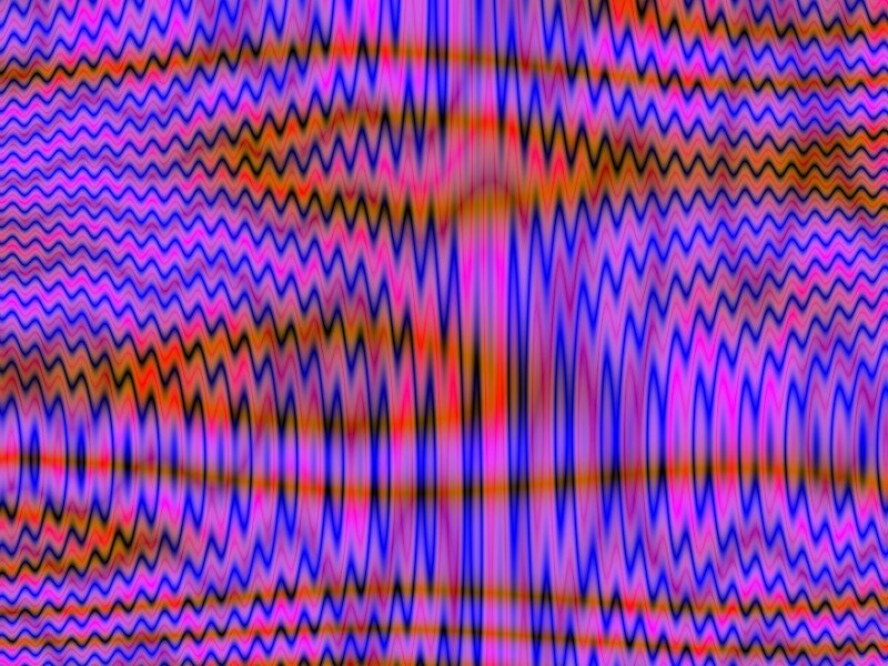 Colorful Wave Pattern — Blue, Hypnotic