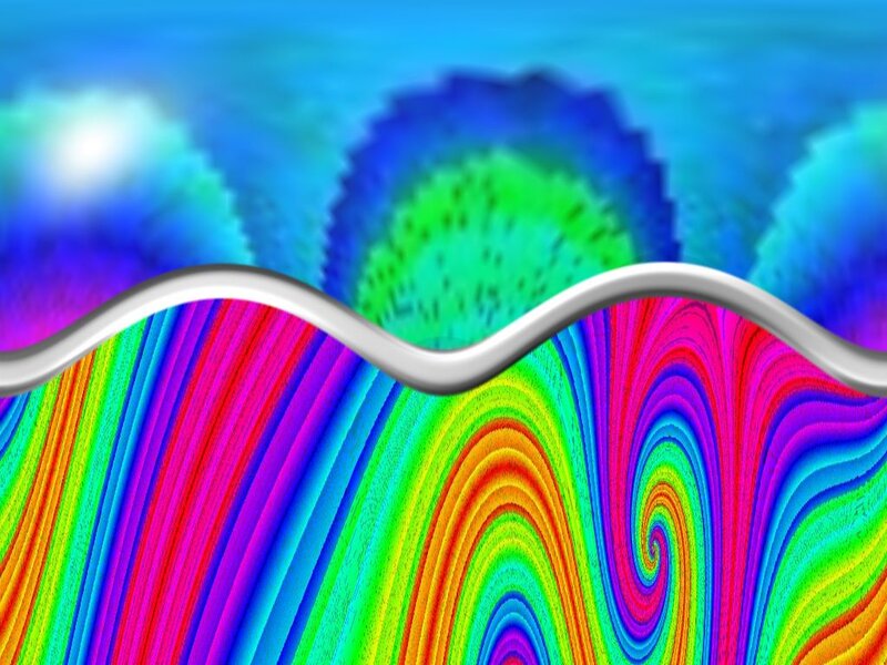Colorful Wave Pattern — Blue, Vibrant