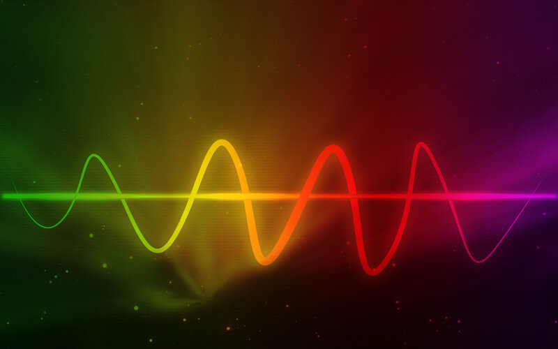 Colorful Wave Pattern — Green, Vibrant, Digital Art