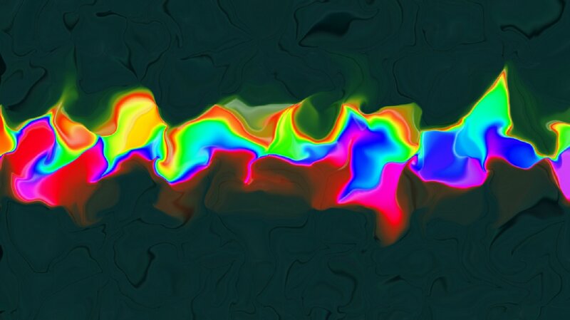 Colorful Wave Pattern — Green, Vibrant