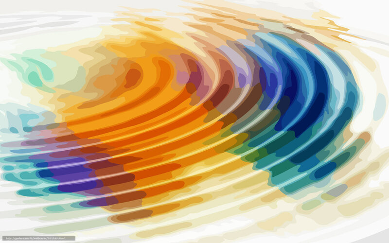 Colorful Wave Pattern — Orange