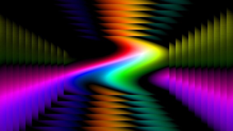 Colorful Wave Pattern — Purple