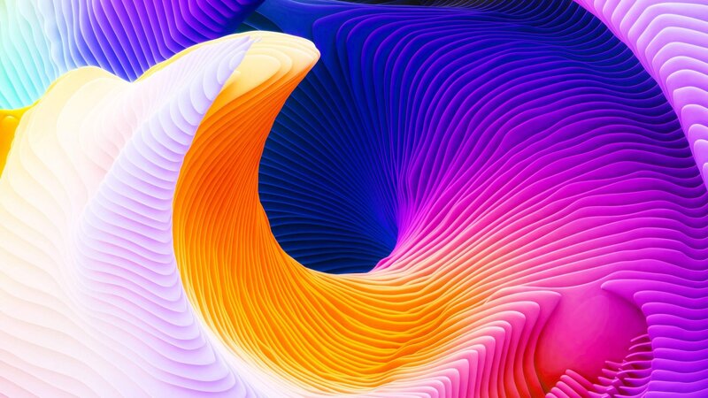 Colorful Wave Pattern — Purple, Vibrant