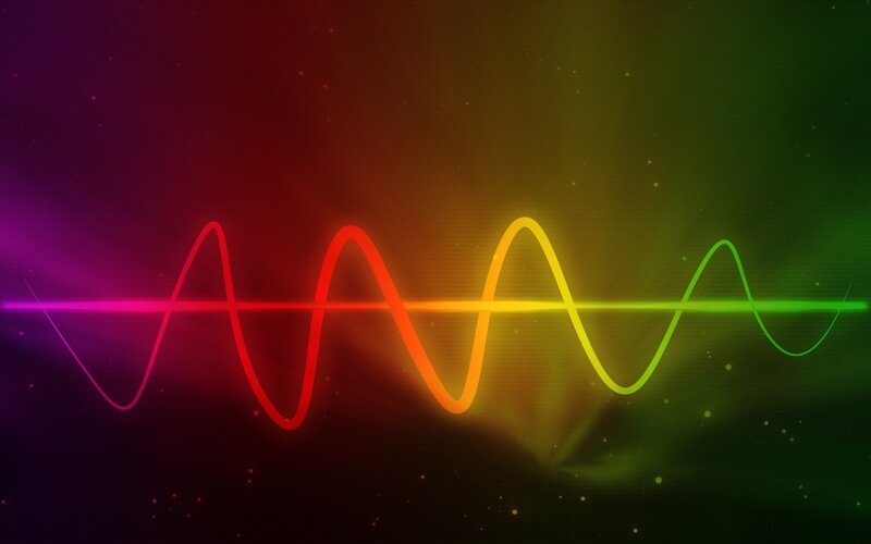 Colorful Wave Pattern — Red, Vibrant, Abstract, Light