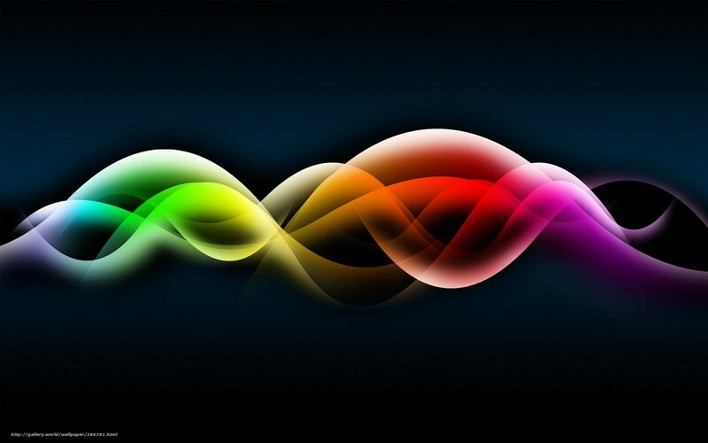 Colorful Wave Patterns — Black, Dynamic