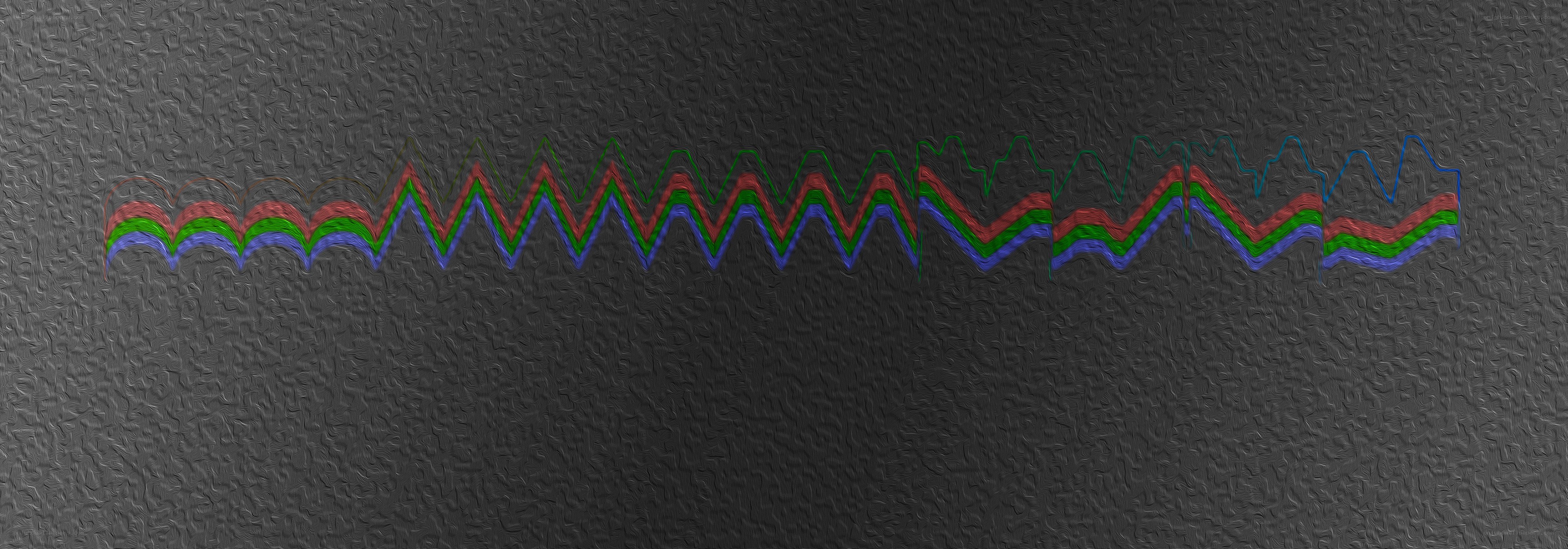 colorful wave patterns on textured background