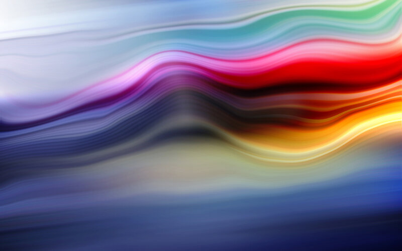Colorful Wave Patterns — Red, Dynamic, Abstract