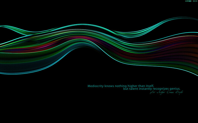 colorful wave quote art