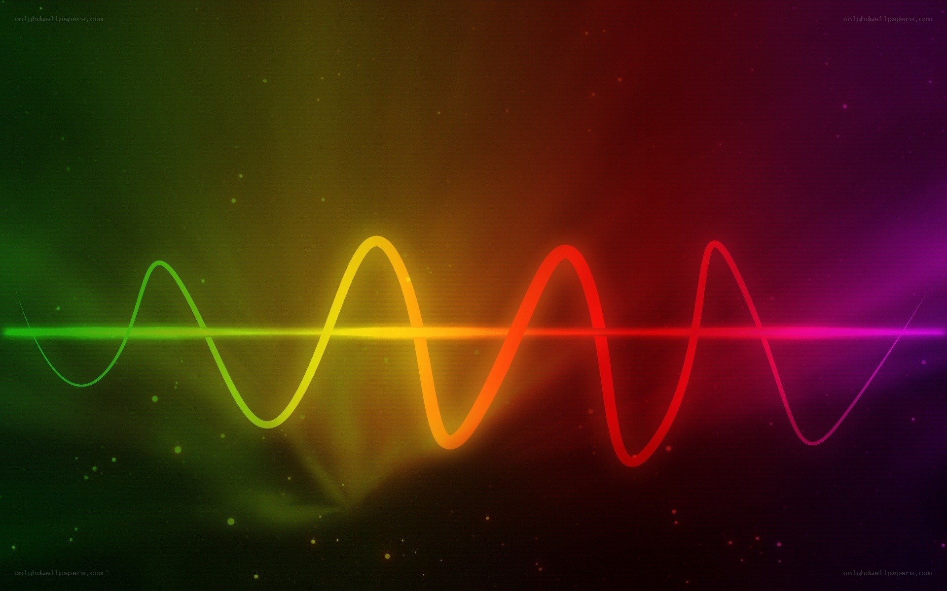 colorful wave spectrum