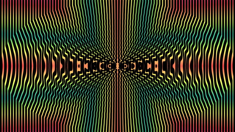 colorful wavy line pattern