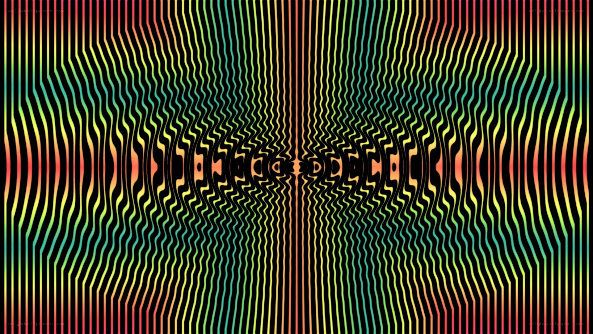 colorful wavy line pattern
