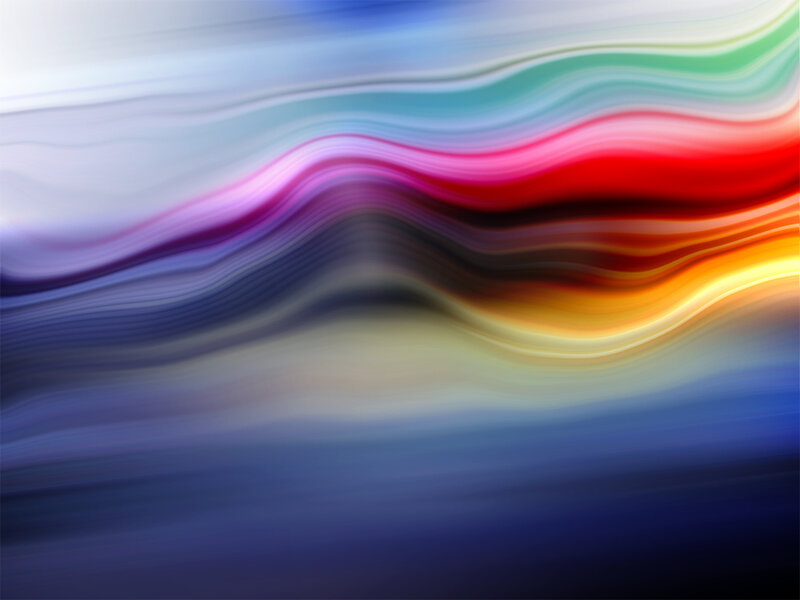 Colorful Wavy Lines — Blue, Dynamic, Abstract, Waves