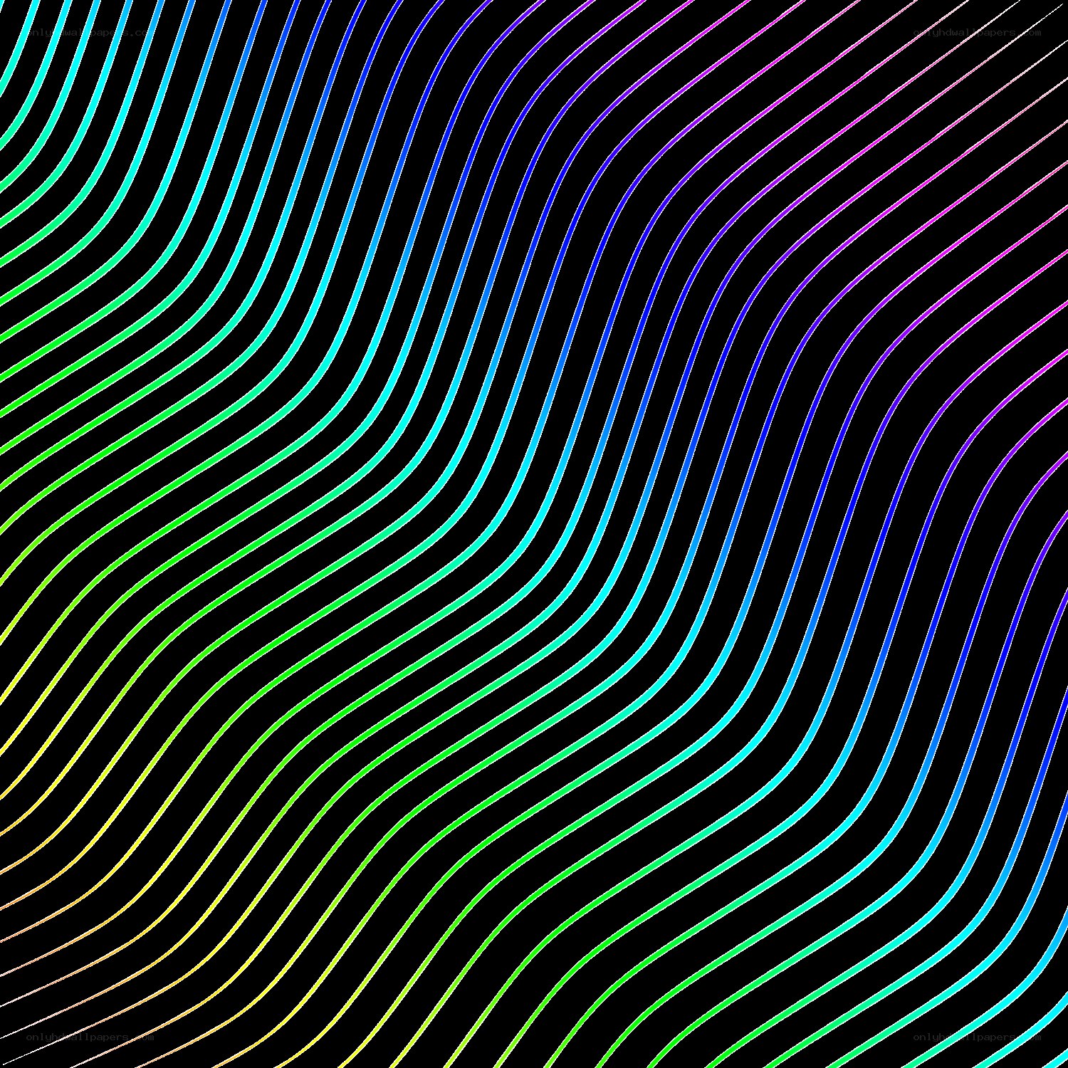 Colorful wavy lines pattern