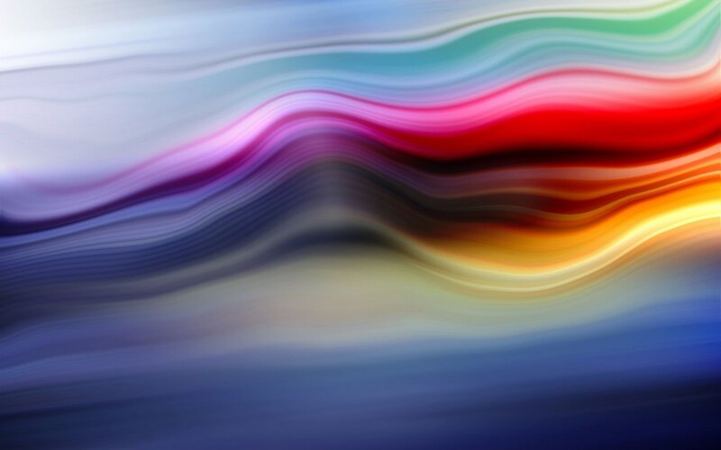 Colorful Wavy Lines — Red, Dynamic, Abstract, Waves