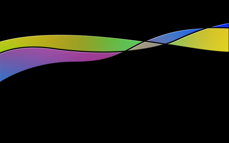Colorful Wavy Lines — Yellow, Calm
