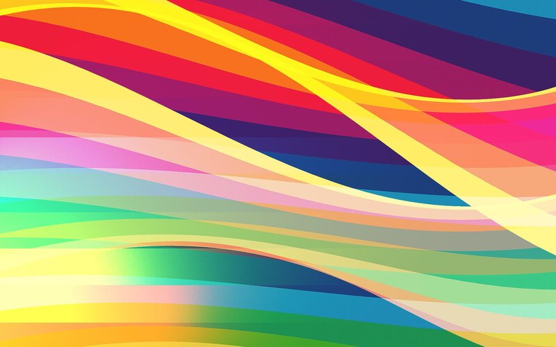 Colorful Wavy Lines — Yellow, Vibrant
