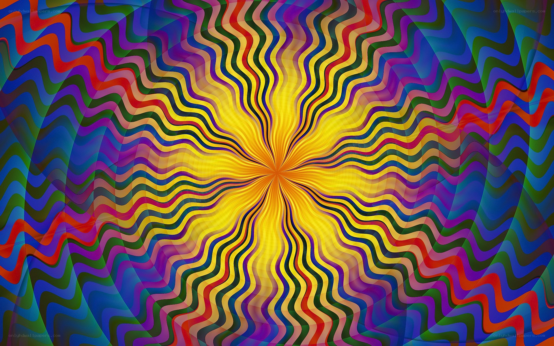 colorful wavy pattern