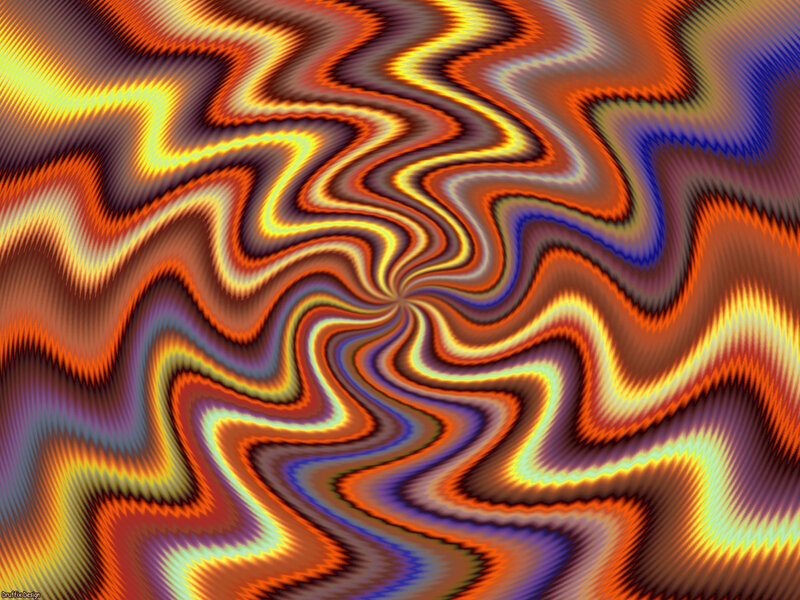 Colorful wavy pattern design
