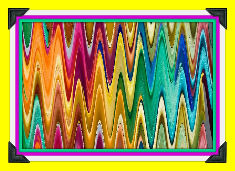 Colorful Wavy Pattern — Yellow