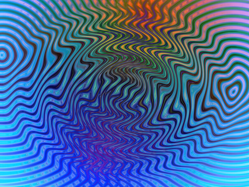 Colorful Wavy Patterns — Blue, Hypnotic