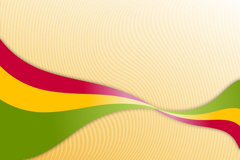 Colorful Wavy Ribbons — Green