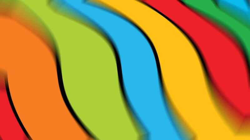 colorful wavy stripes