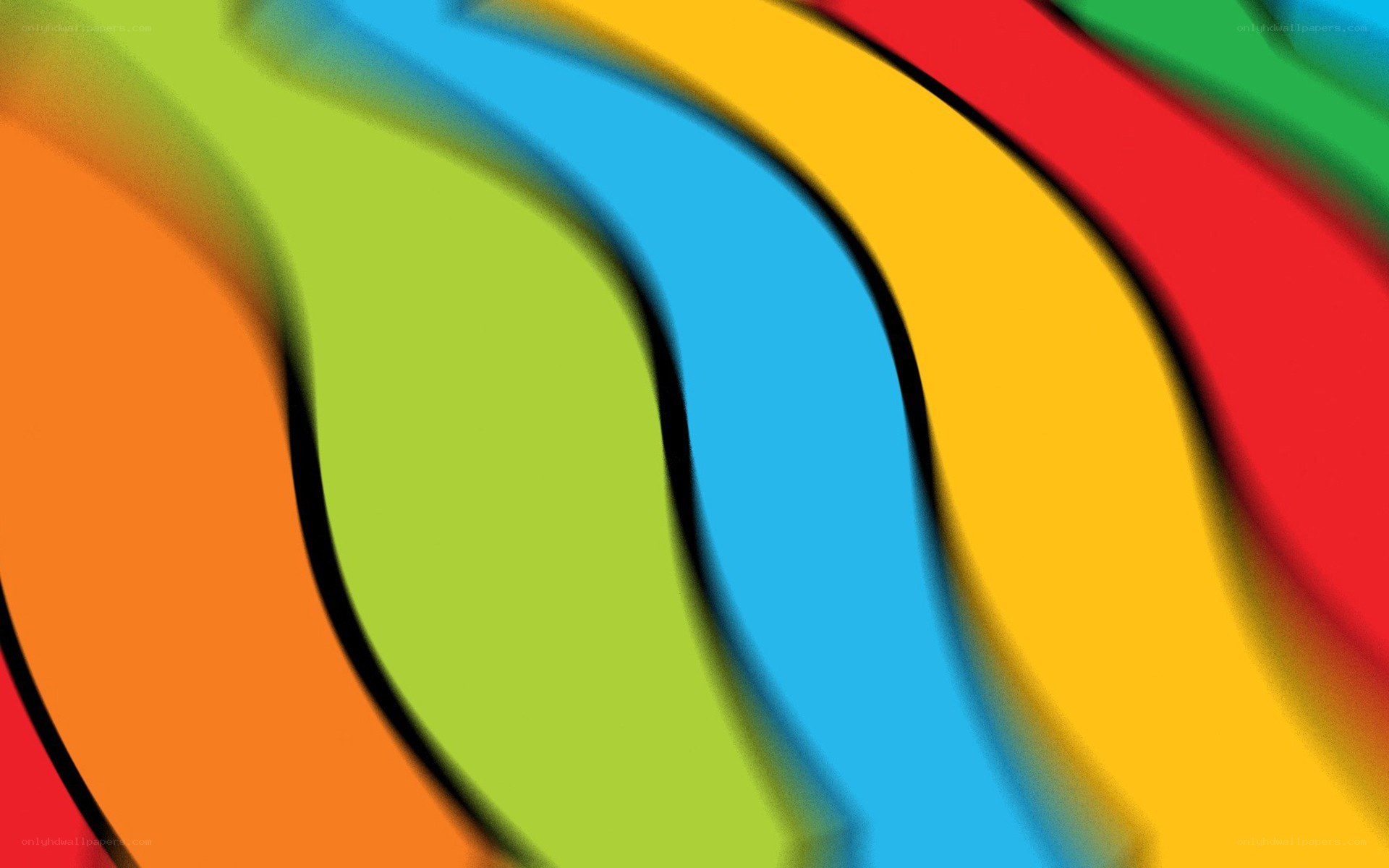 colorful wavy stripes