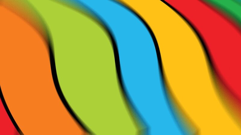Colorful Wavy Stripes — Orange